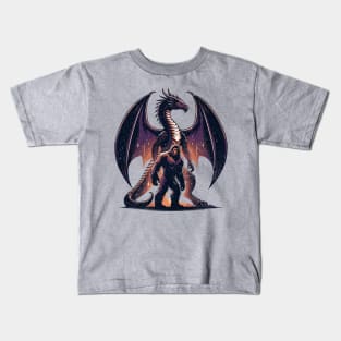 Bigfoot Sasquatch Year of The Dragon Pet Cryptid Legend Believer Kids T-Shirt